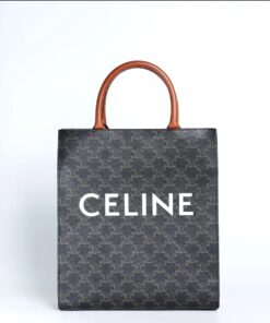 Celine Triomphe Canvas Vertical Cabas Tote Bag