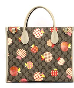Alternative view of Gucci GG Supreme "Les Pommes" Apple-Print Tote Bag