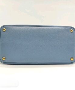 Alternative view of Prada Cuir Double Saffiano Tote Blue