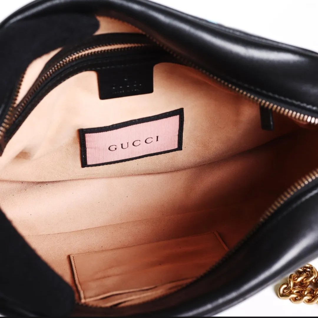 Gucci GG Marmont Medium Ghost Matelasse Bag - Image 4