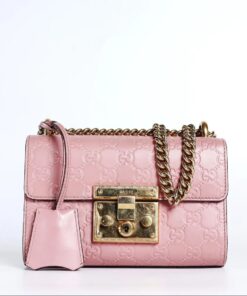 Gucci Guccisima Padlock Crossbody Pink Small