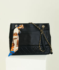 Alternative view of Chanel Matelasse Quilted Lambskin Tote Black Series 0
