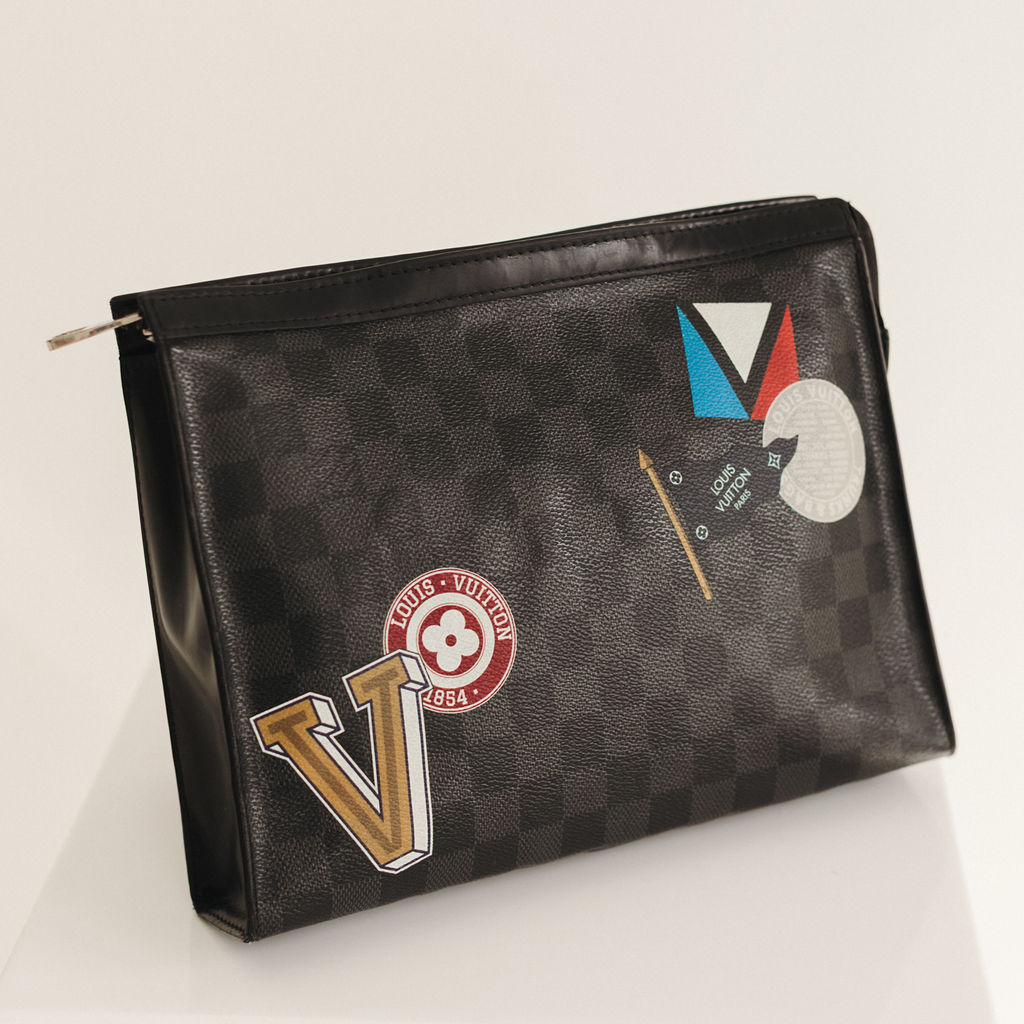 Louis Vuitton Pochette Voyage Limited Edition Damier Graphite League MM