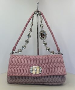 Miu Miu Matelassé Jeweled