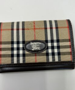 Burberry Haymarket Card Holder Wallet