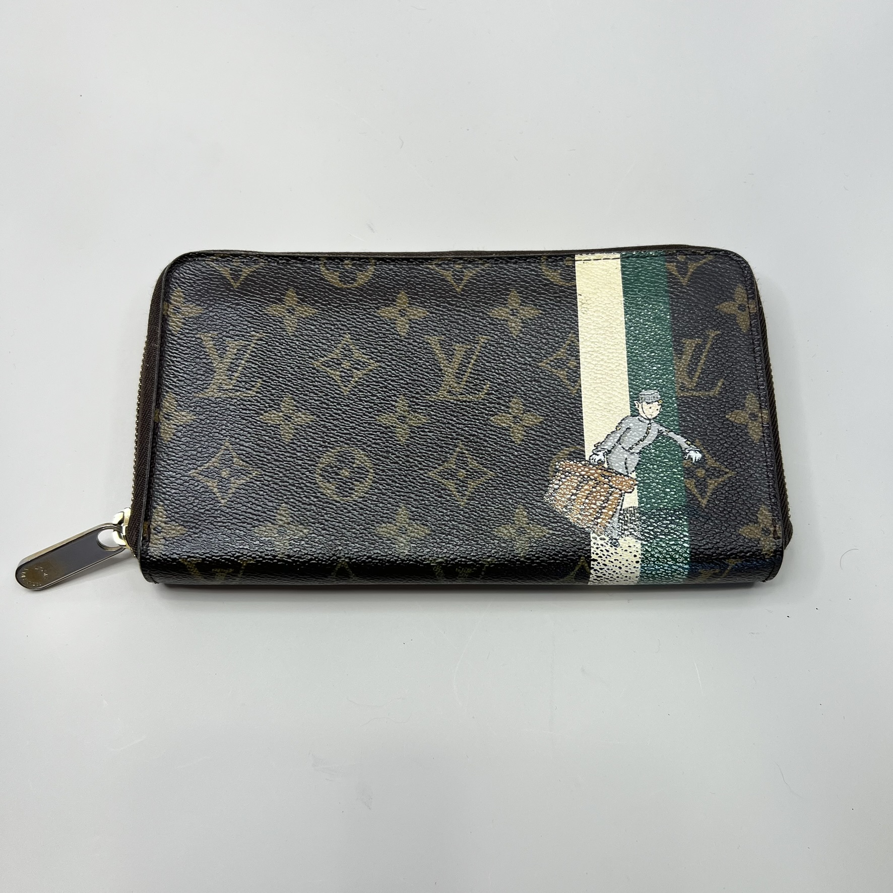 Louis Vuitton Limited Edition Monogram "Groom" Collection Zippy Organizer Wallet