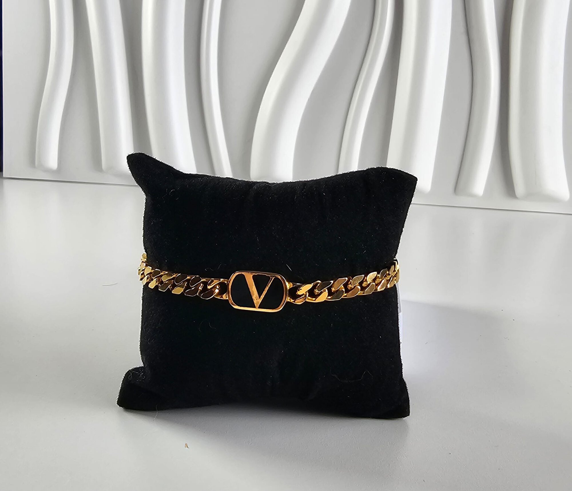 Valentino Garavani VLogo Signature Chain Bracelet in 18K Gold Plated