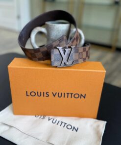 Louis Vuitton Damier Ebene Canvas LV Initiales 40mm Reversible Belt size 95/38
