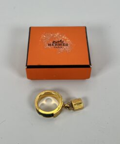 Alternative view of Hermès Gold-Plated Padlock Scarf Ring