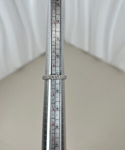 Alternative view of Swarovski White Crystal Eternity Band Ring, Silver-Tone Finish Size 6.75