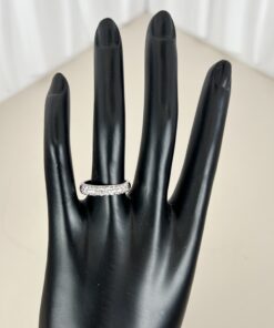 Swarovski White Crystal Eternity Band Ring, Silver-Tone Finish Size 6.75