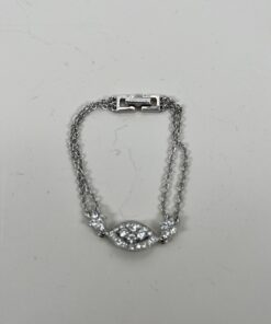 Alternative view of Givenchy silver-tone crystal bracelet