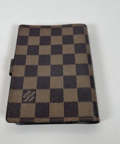Alternative view of Louis Vuitton Damier Ebène Agenda PM Planner Cover
