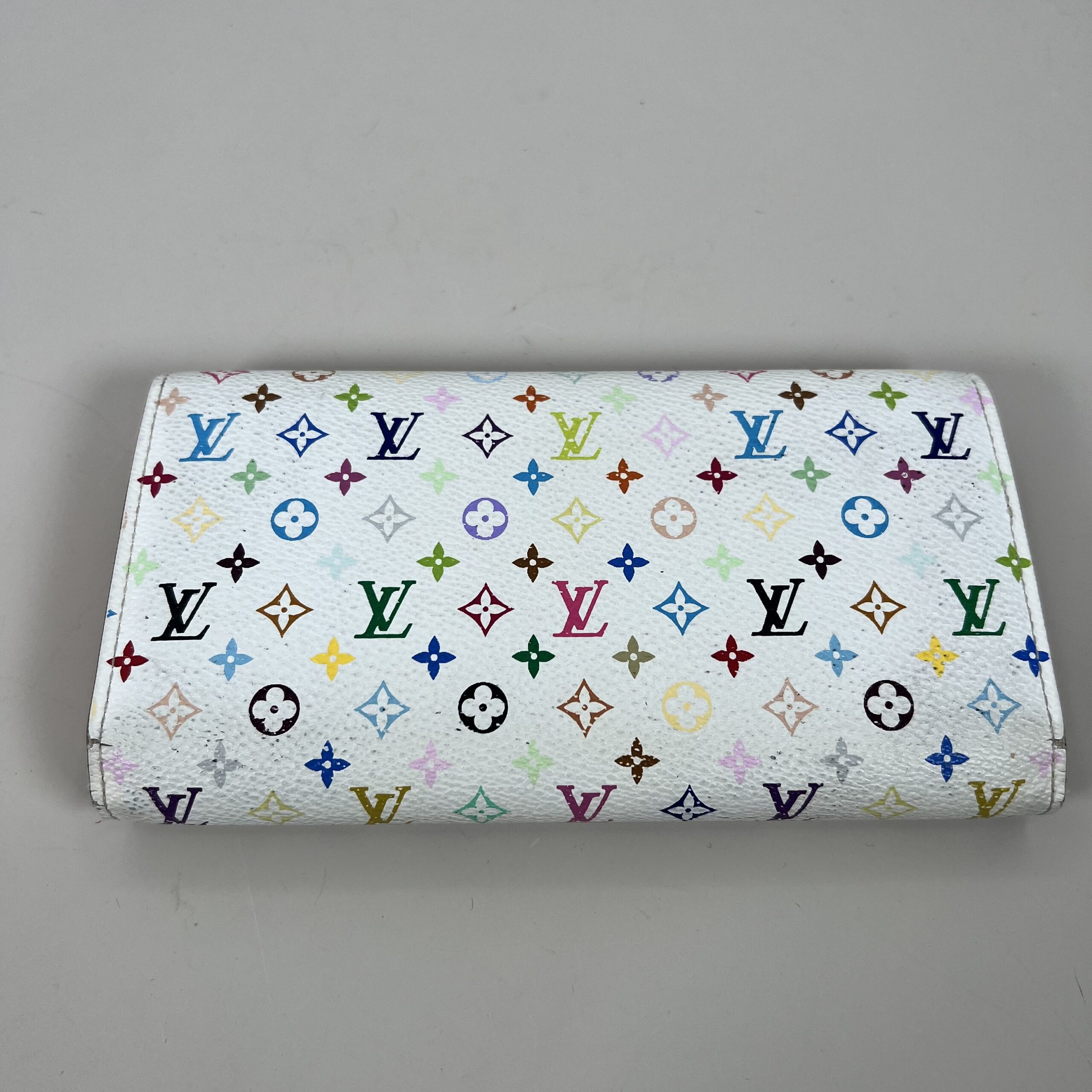 Louis Vuitton White Monogram Multicolore Sarah Wallet - Image 2