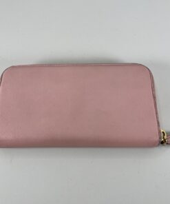 Alternative view of Prada Saffiano Leather Zip-Around Wallet Powder Pink
