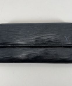 Louis Vuitton Black Epi Leather Sarah Wallet