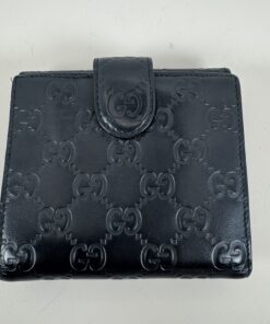 Alternative view of Gucci Black Guccissima Leather Interlocking G French