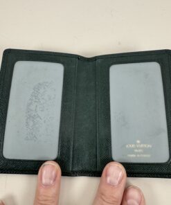 Alternative view of Louis Vuitton Dark Green Taiga Leather Card Holder/Pass Case (Pre-owned)