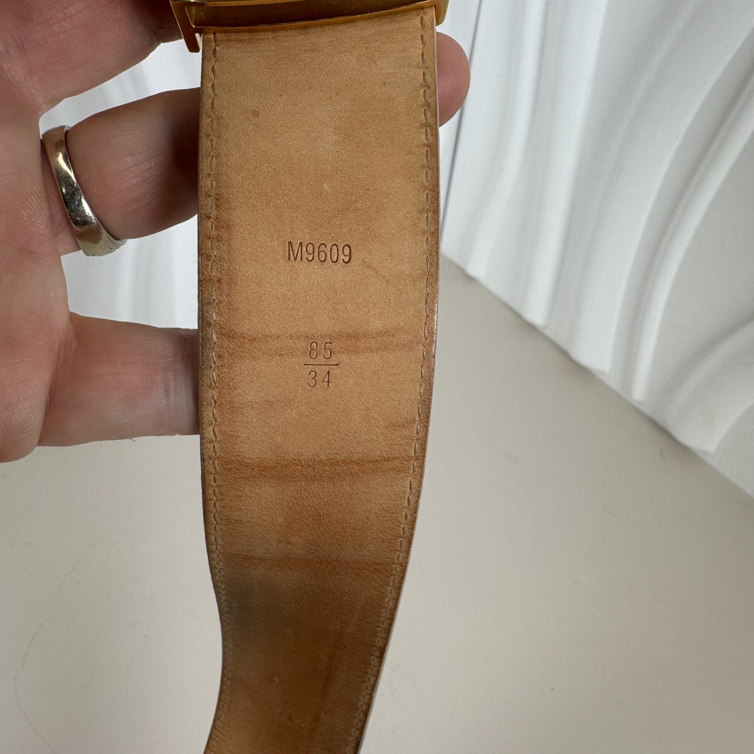 Louis Vuitton LV Initiales 40mm Damier Azur Belt, Size 85/34 - Image 2