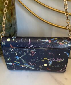 Alternative view of Tory Burch Navy Daydreamer Convertible Chain Wallet/Bag