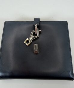 Alternative view of Gucci Black Leather Jackie Wallet with Piston Lock