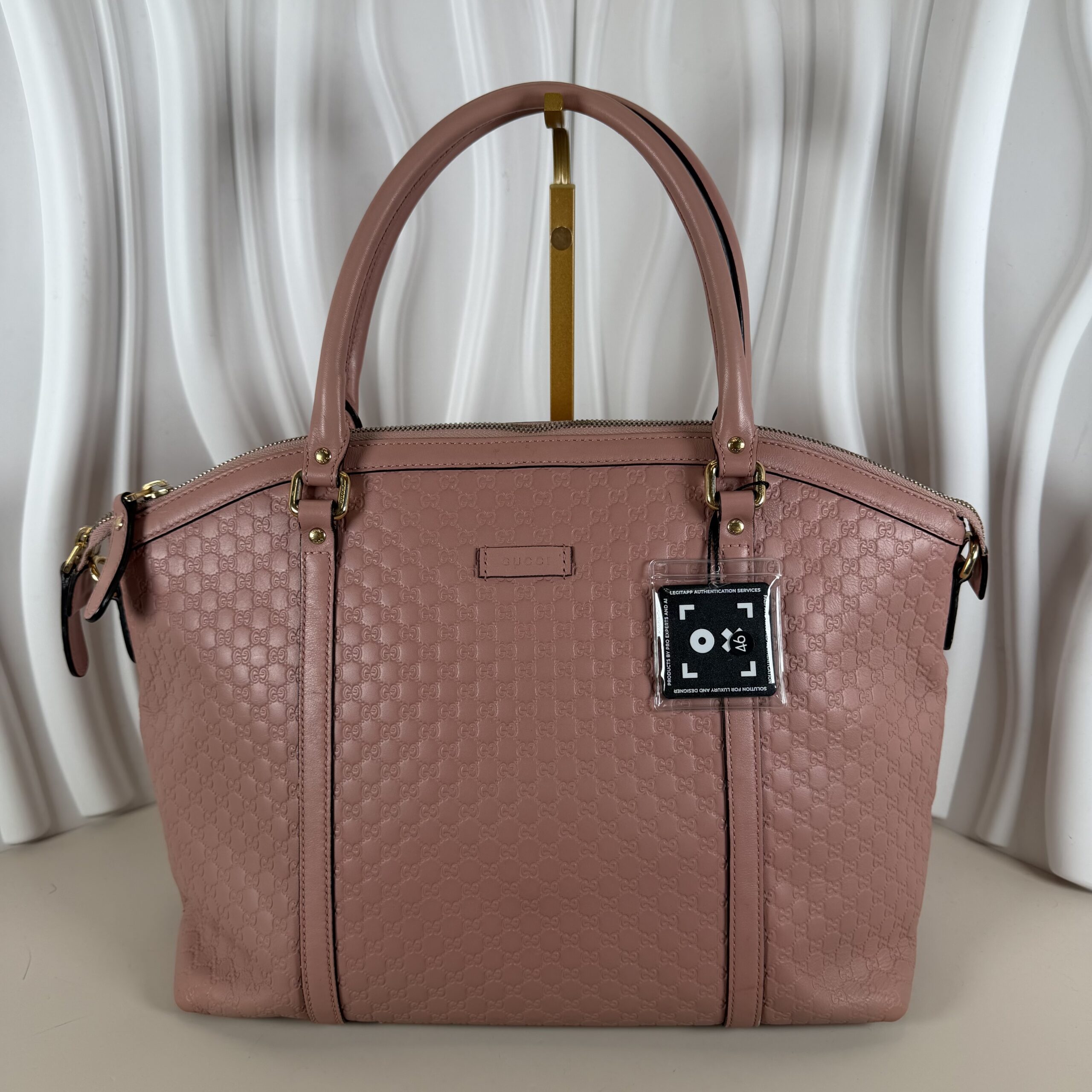 Gucci Microguccissima Leather Large Dome Satchel Handbag - Soft Pink