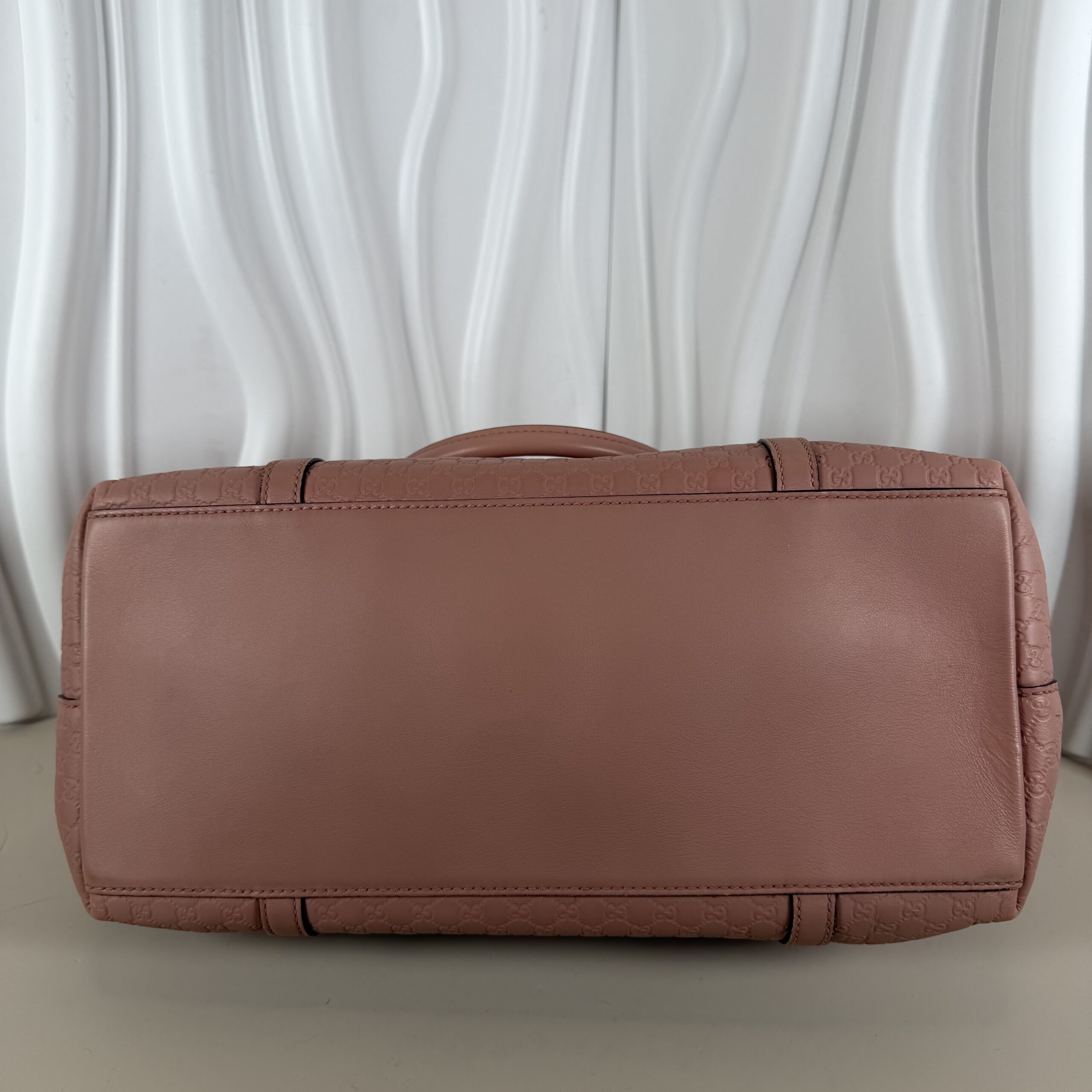 Gucci Microguccissima Leather Large Dome Satchel Handbag - Soft Pink - Image 5