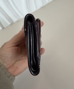 Christian Dior Compact Trifold Wallet in Grained Pink Leather - Image 8