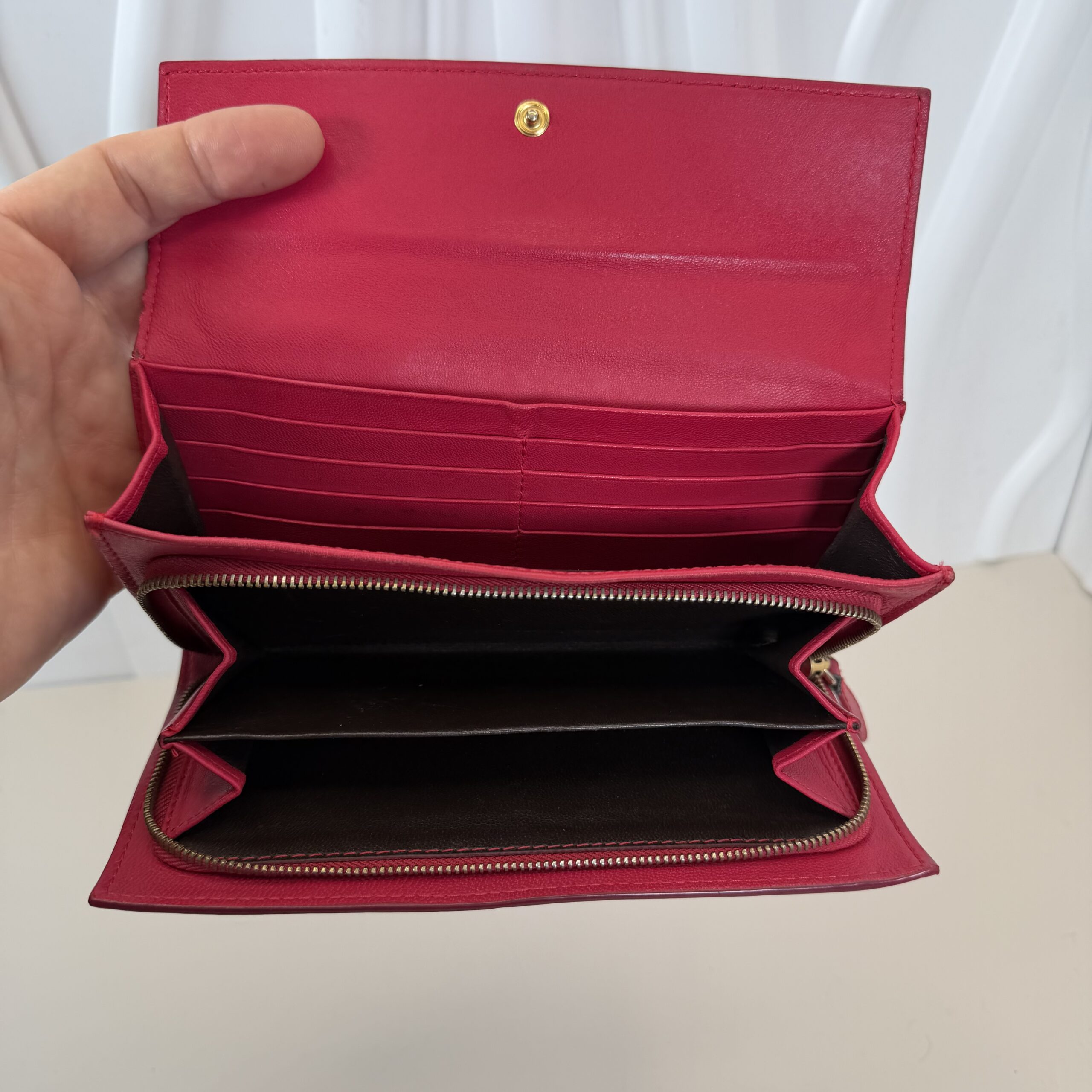 Bottega Veneta continental wallet - Red - Image 5