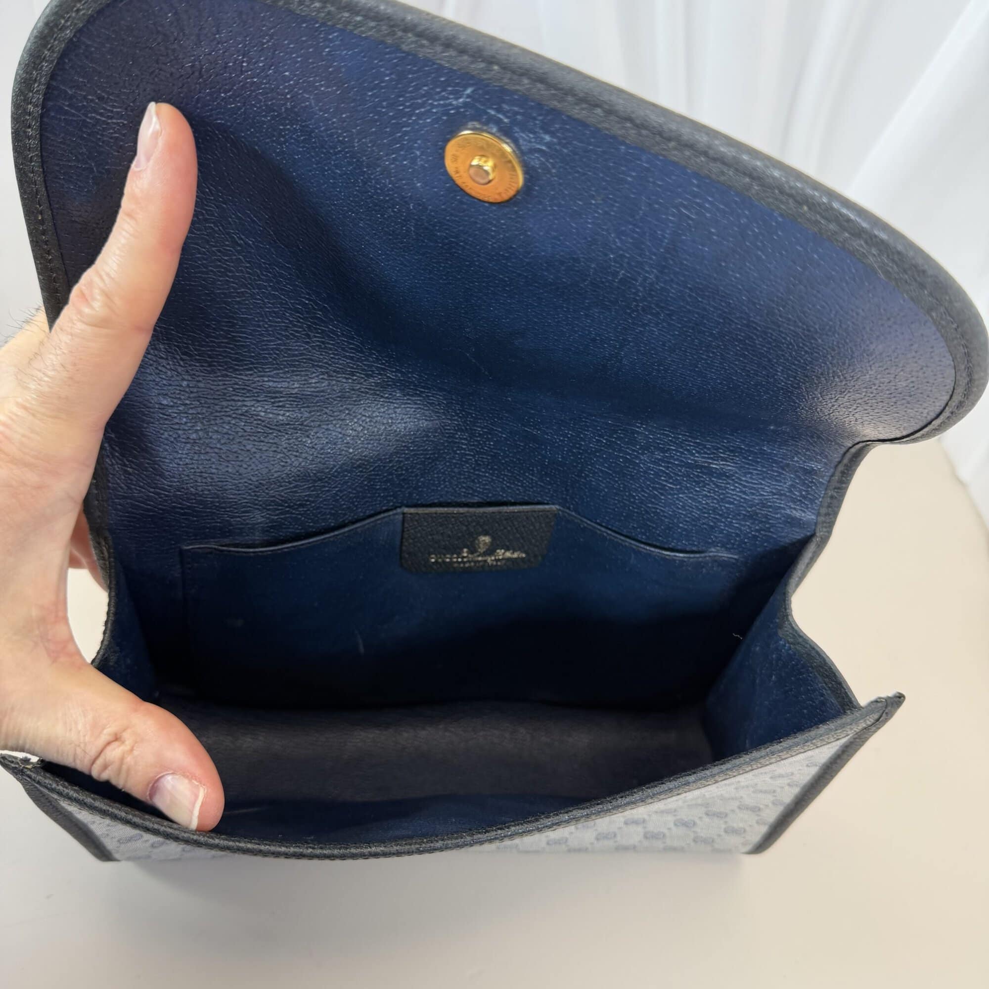 Gucci Micro GG Supreme Sherry Line Clutch Bag - Image 6