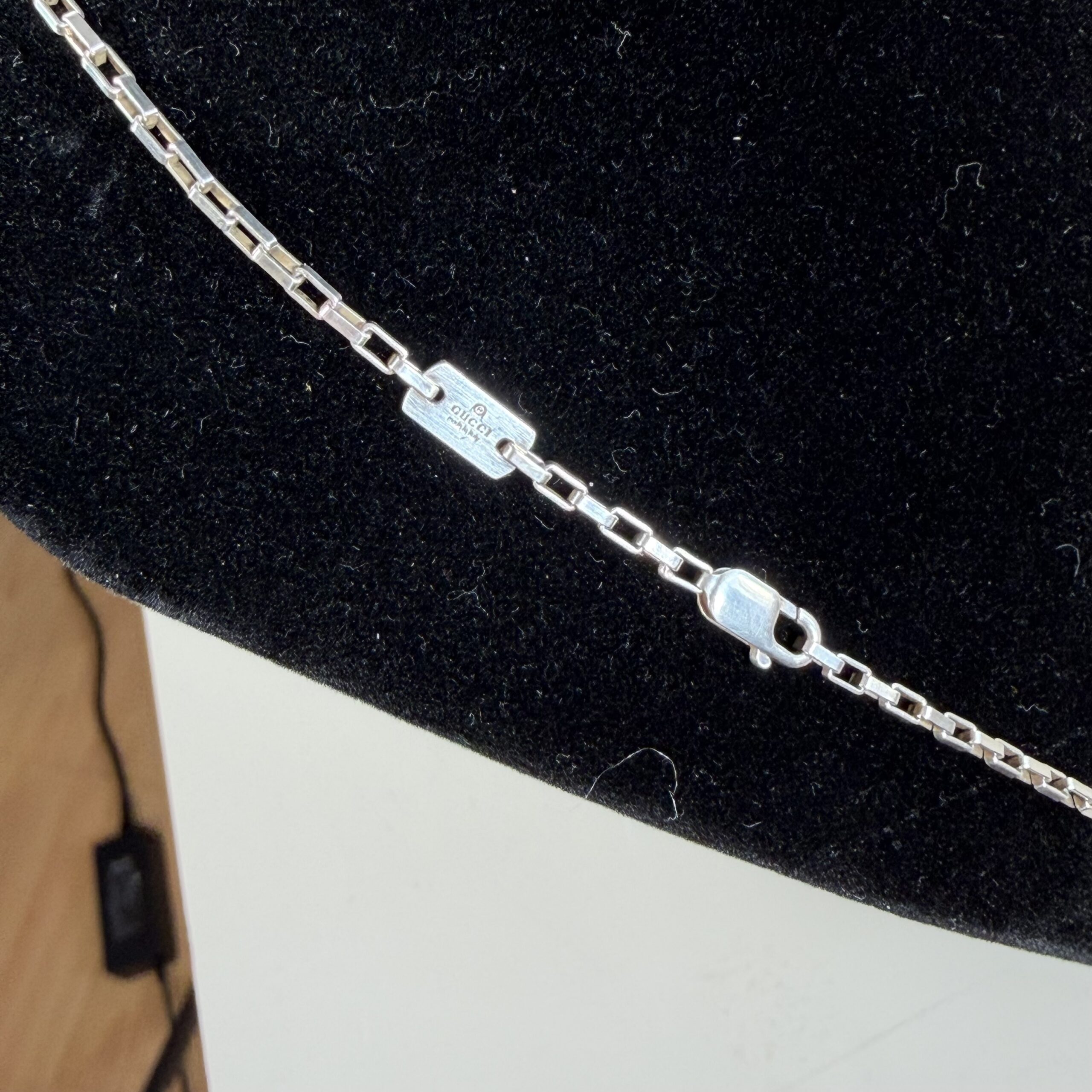 Gucci Silver 925 Box Chain Necklace - Image 2