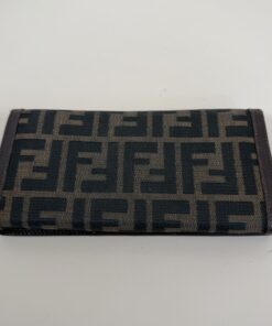 Alternative view of Fendi Brown Zucca Canvas & Leather Long Bifold Wallet