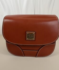 Dooney & Bourke Emerson Saddle Crossbody Bag - British Tan/Burnt Orange Leather