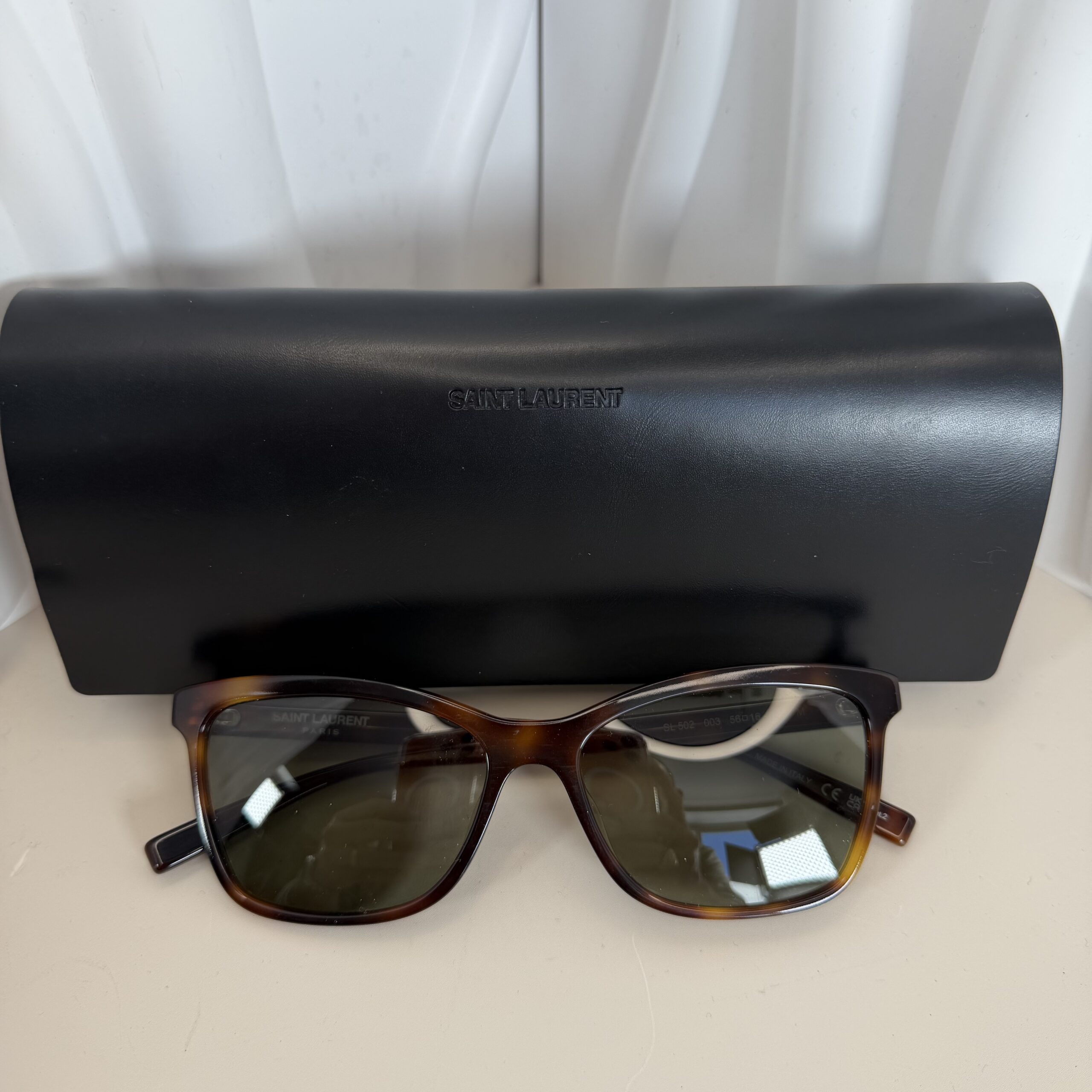 Saint Laurent SL 502 Cat-Eye Acetate Sunglasses