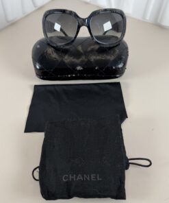 Alternative view of Chanel Vintage 5146 CC Lace Effect Sunglasses