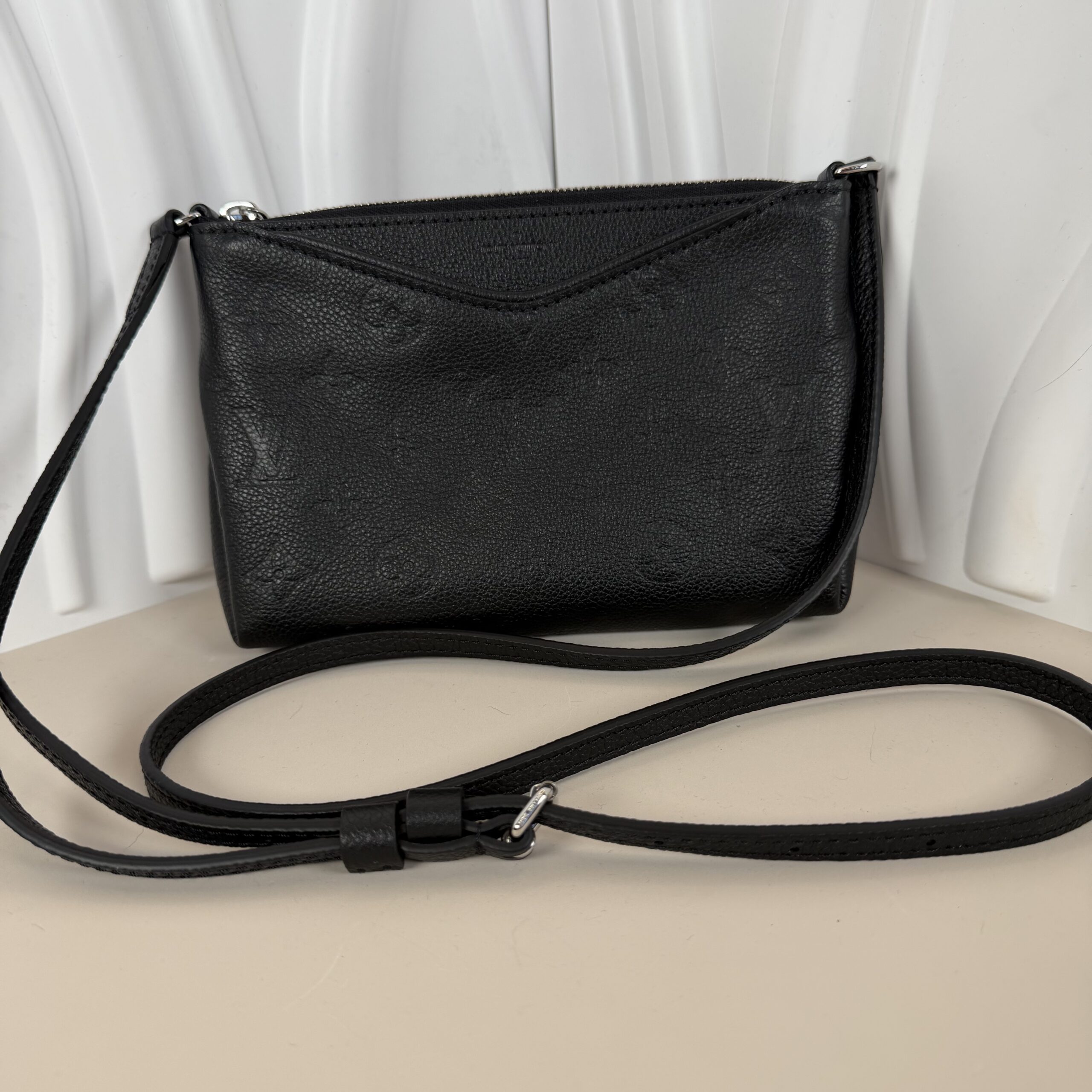 Louis Vuitton Black Monogram Empreinte Pallas Crossbody Bag