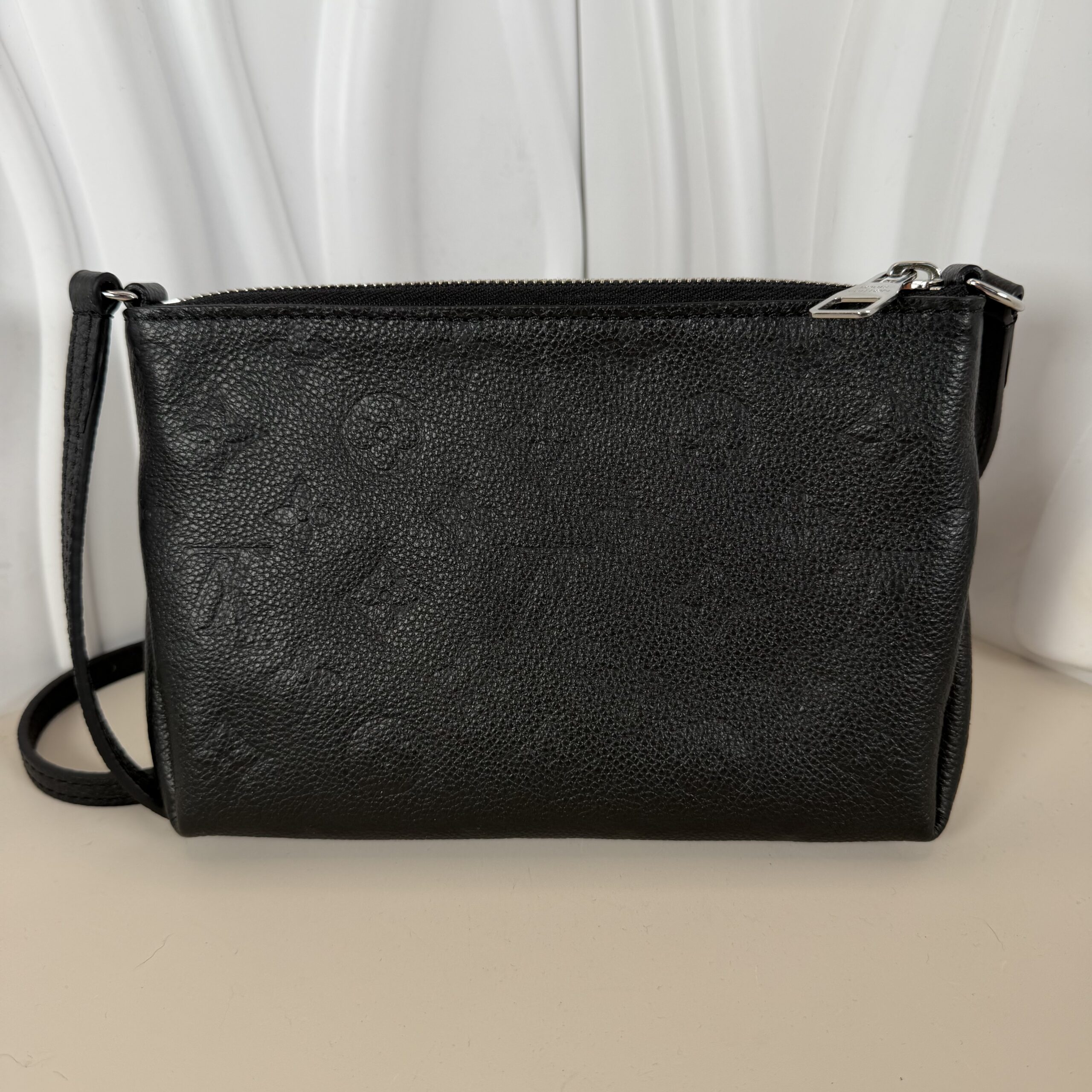 Louis Vuitton Black Monogram Empreinte Pallas Crossbody Bag - Image 2