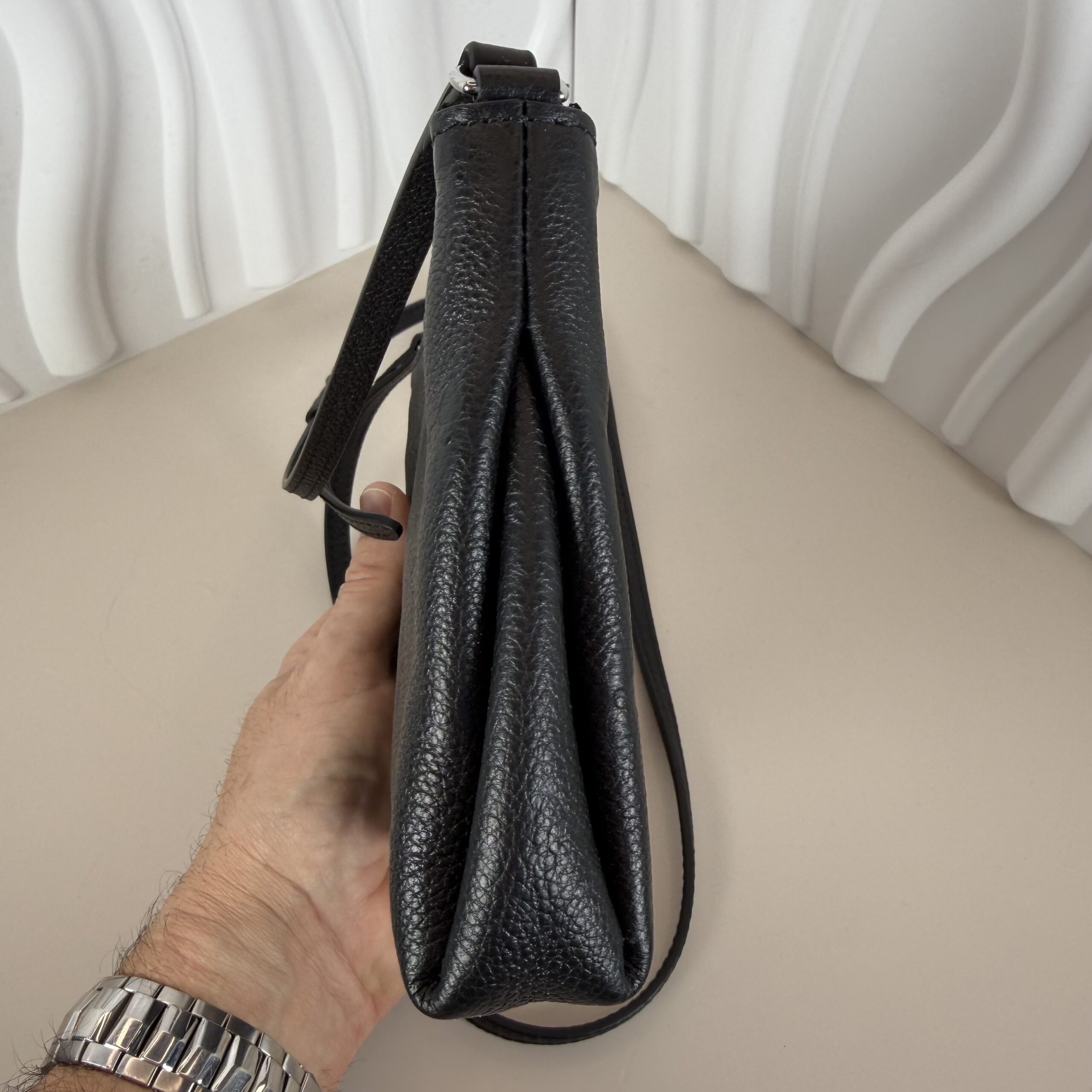 Louis Vuitton Black Monogram Empreinte Pallas Crossbody Bag - Image 3