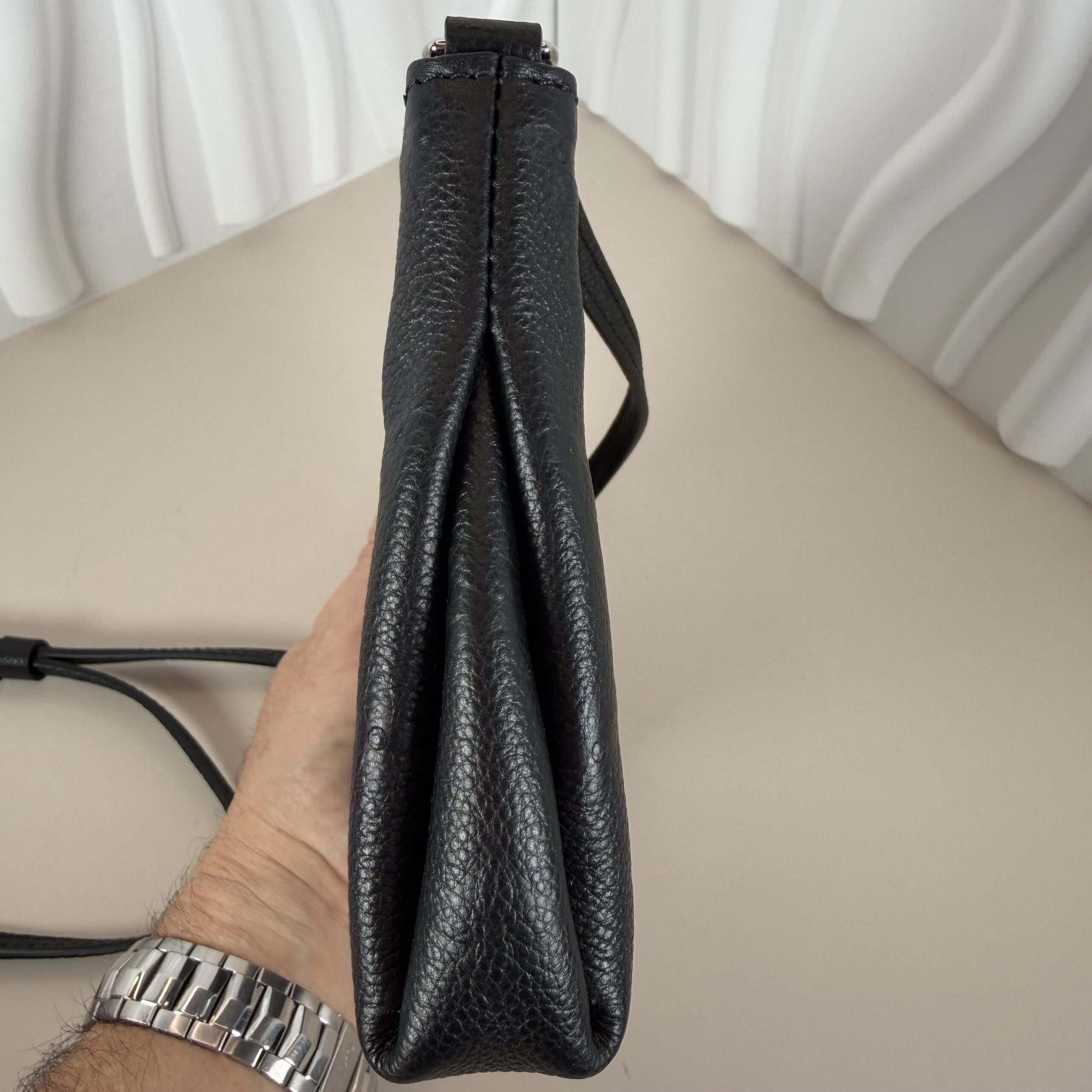 Louis Vuitton Black Monogram Empreinte Pallas Crossbody Bag - Image 4