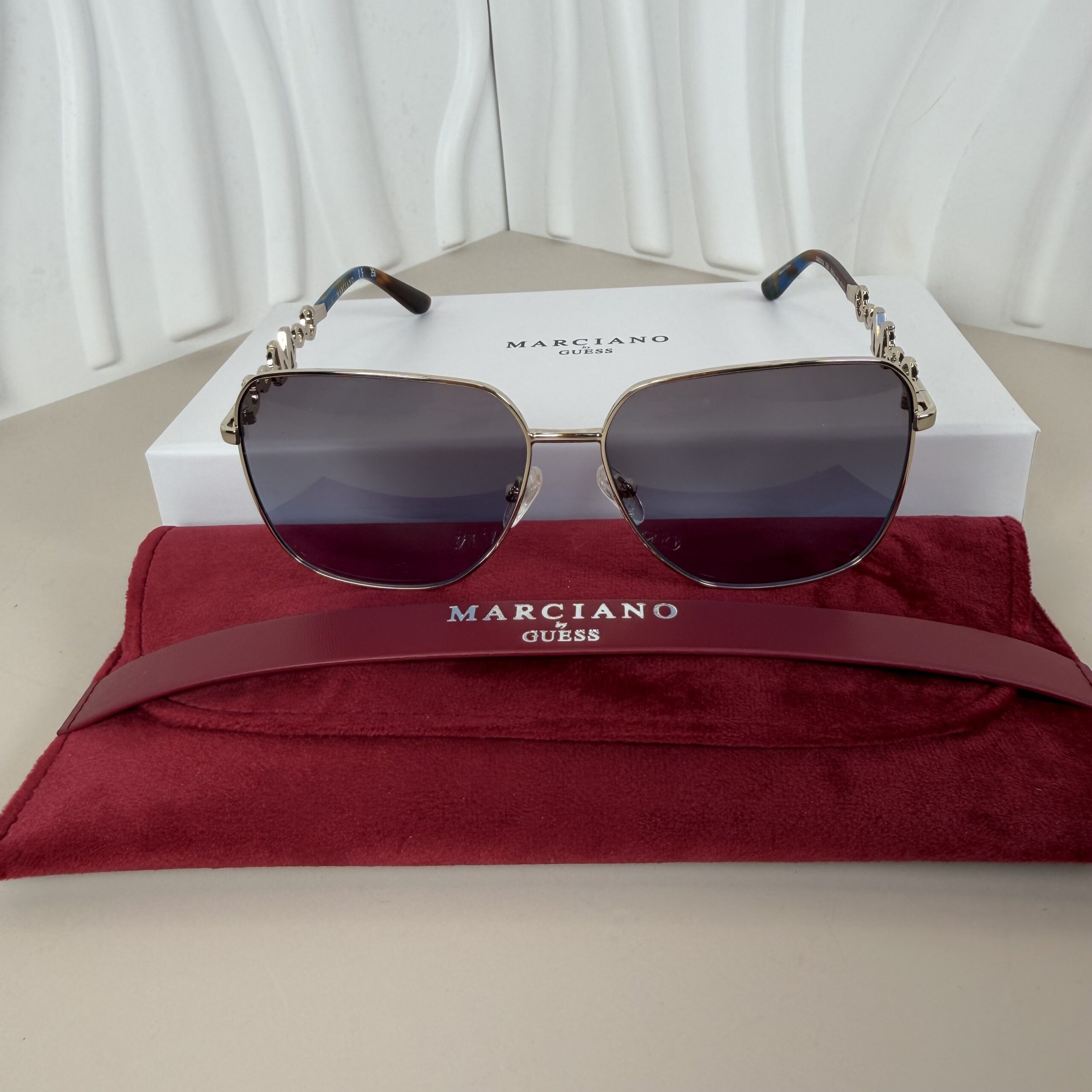Marciano Guess GM00004 Women's Gold Square Sunglasses