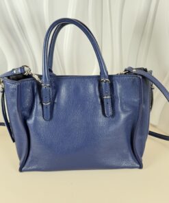 Alternative view of Balenciaga Navy Blue Leather Mini Papier A4 Tote