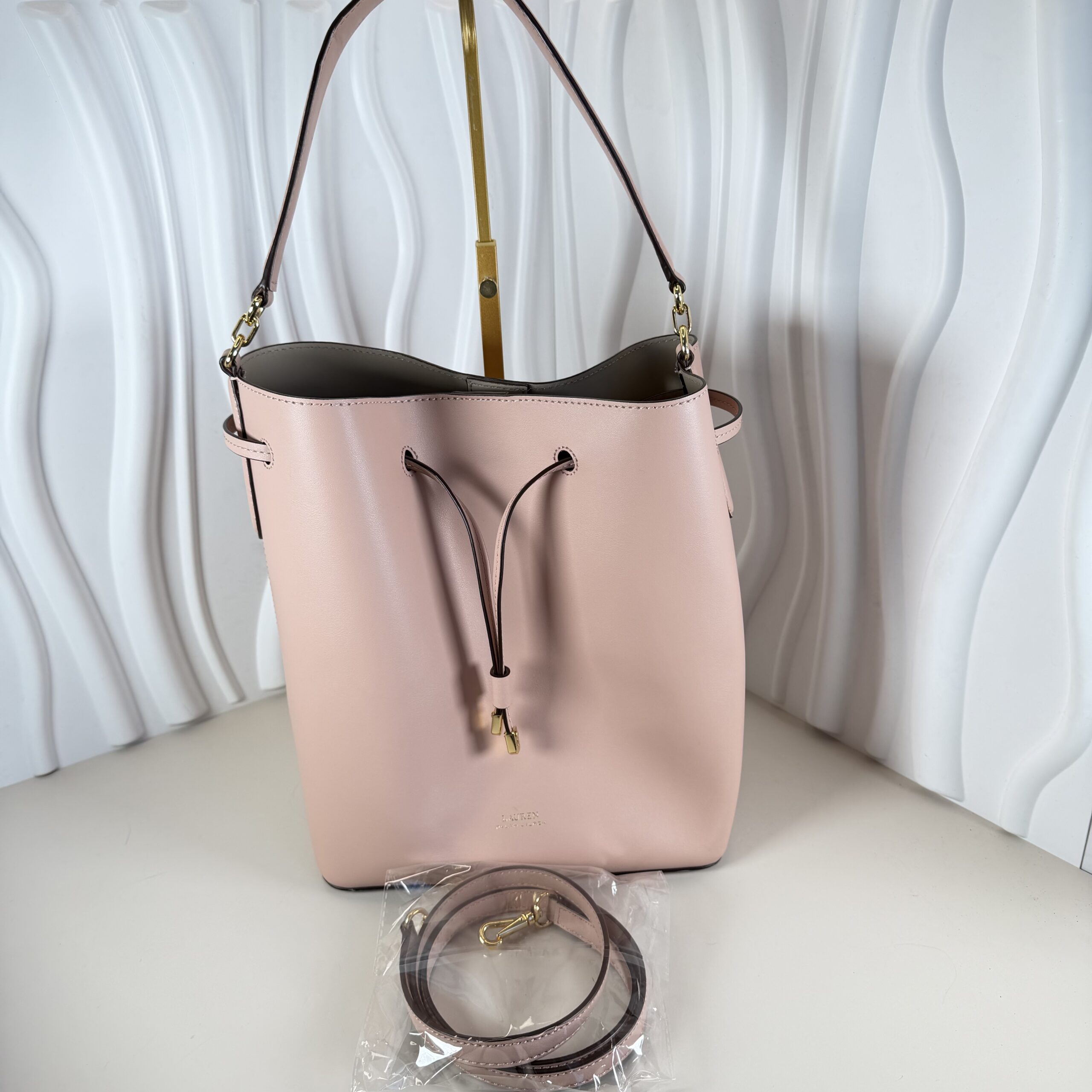Lauren Ralph Lauren Dryden Debby II Mini Drawstring Bucket Bag