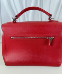 Alternative view of Lancaster Paris Red Saffiano Leather Satchel/Crossbody Bag
