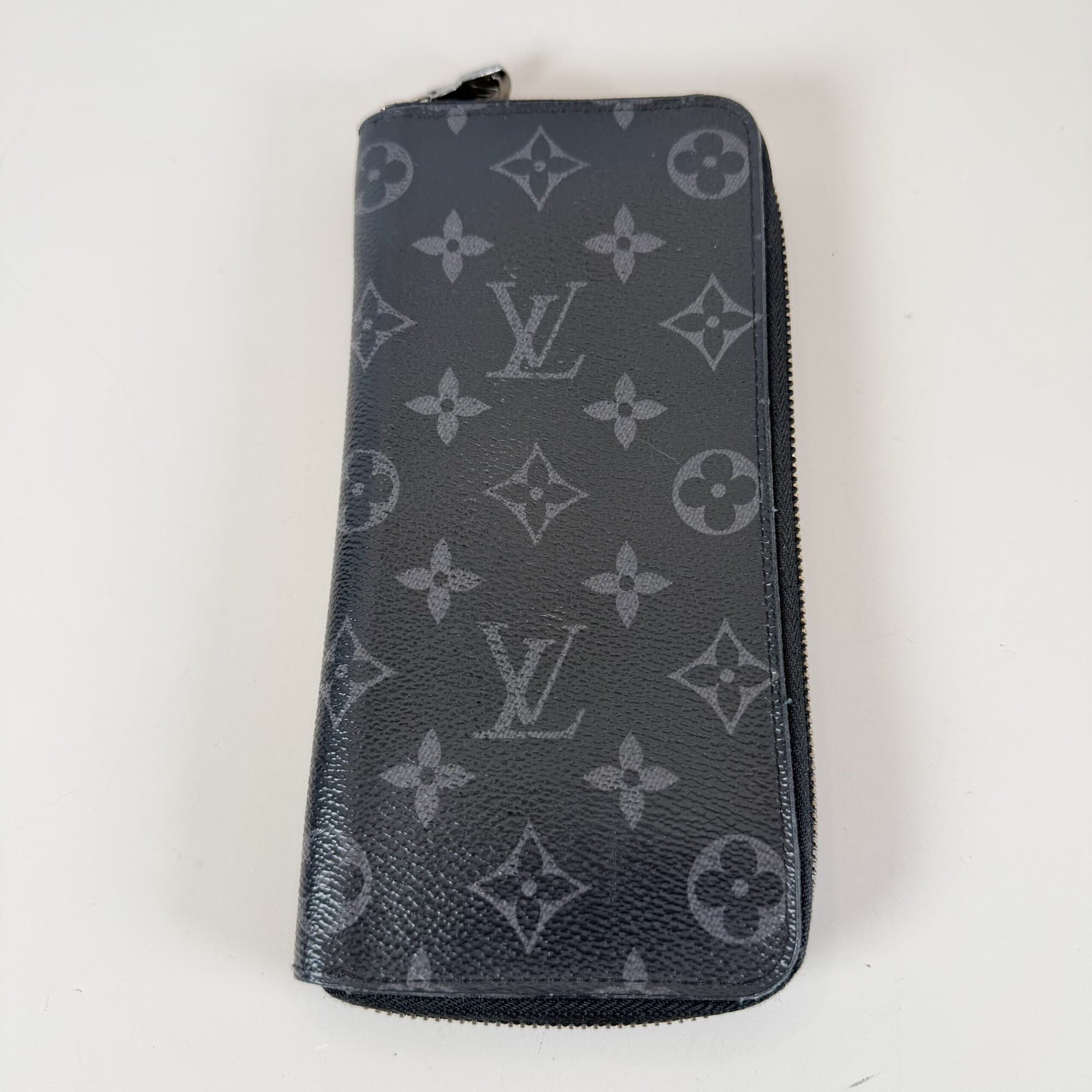 Louis Vuitton Zippy Vertical Wallet in Monogram Eclipse
