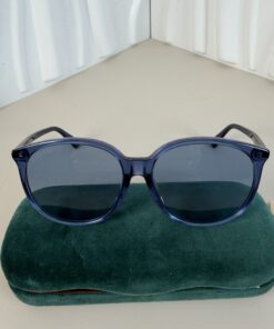 Gucci Blue Transparent Round Sunglasses GG0261SA 003