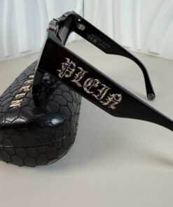 Alternative view of Philipp Plein Plein Icon Hexagon Sunglasses SPP042W - Black