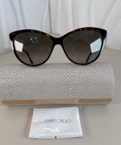 Alternative view of Jimmy Choo RYM/S Cat-Eye Sunglasses in Havana Tortoiseshell