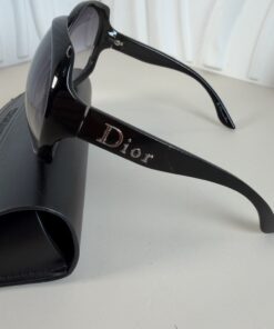 Alternative view of Christian Dior Glossy 1 Oversized Black Sunglasses w/ Case