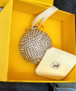 Swarovski Holiday Cheers Dulcis Yellow Crystal Ball Ornament 5688315 NWOT