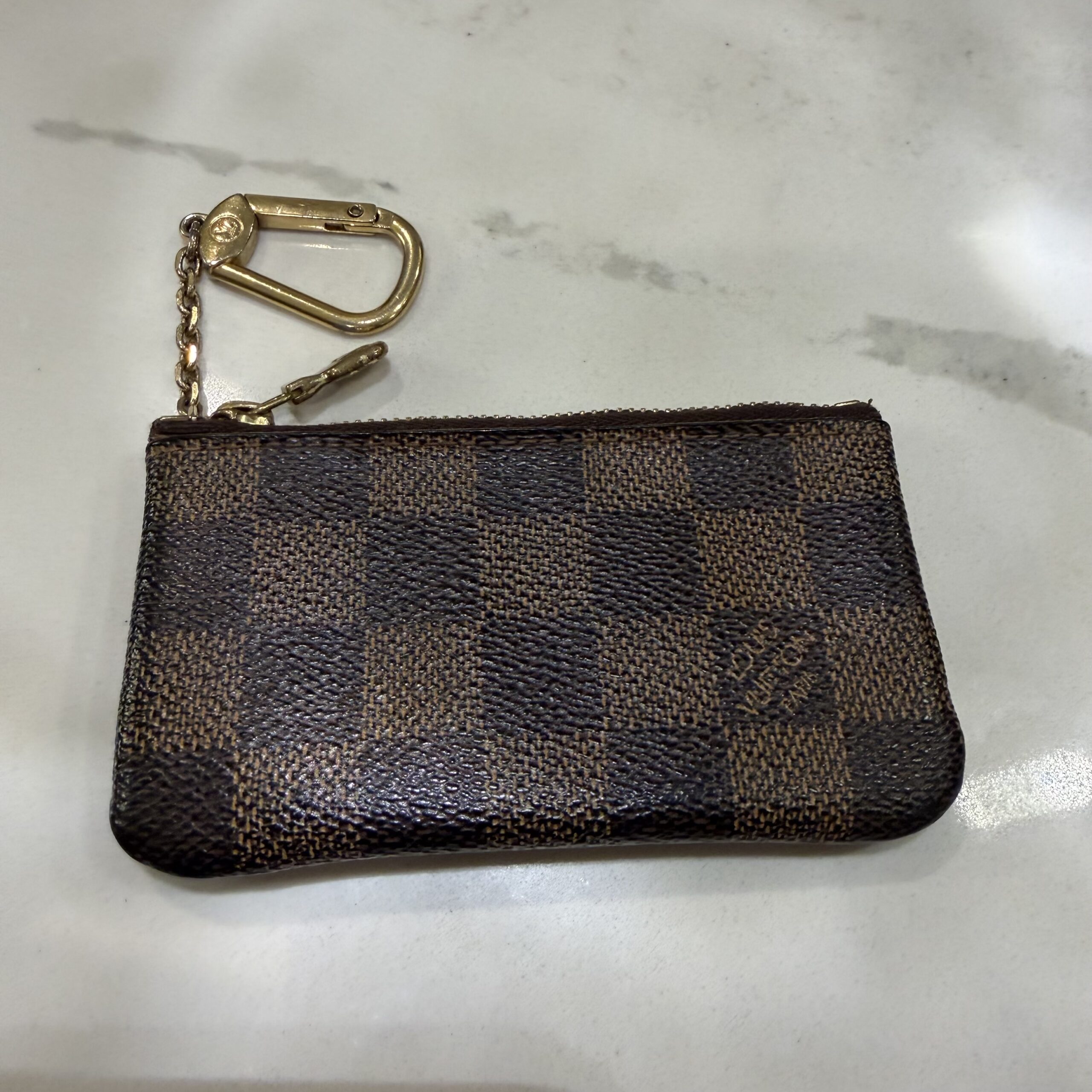 Louis Vuitton Damier Ebene Canvas Key Pouch/Cles